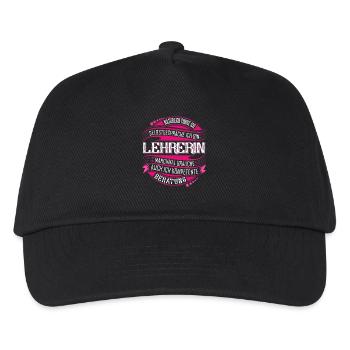 Lehrerin - Kinder Basecap - Schwarz - Vorne