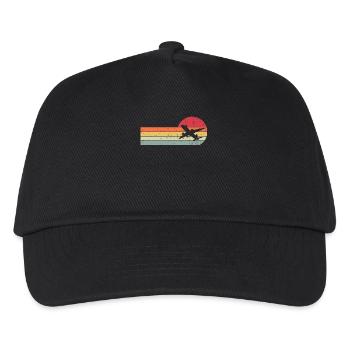 Airplane - Kids’ Baseball Cap - black - Front