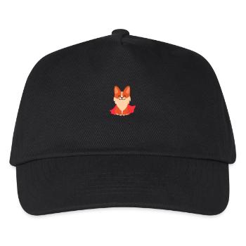 Corgi Dog Superhero - Kids’ Baseball Cap - black - Front