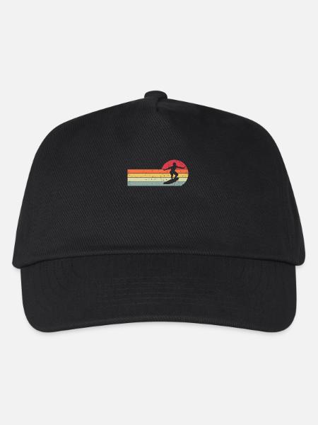 Surfer Surfen - Kinder Basecap - Schwarz