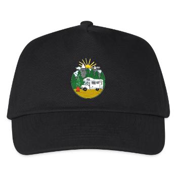 Camping Is My Life - Womo - Motorhome - Kids’ Baseball Cap - black - Front