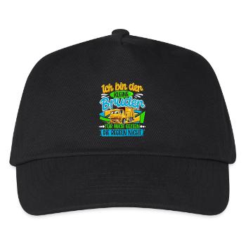 Müllabfuhr Müllauto Kleiner Bruder - Kinder Basecap - Schwarz - Vorne