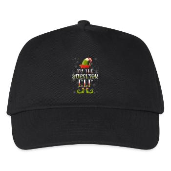 Surveyor Elf Christmas Present - Kids’ Baseball Cap - black - Front