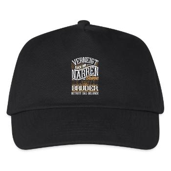 Bruder - Kinder Basecap - Schwarz - Vorne