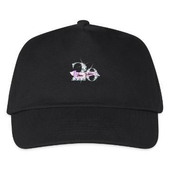 Happy Birthday 20. Geburtstag mit Diamantenband - Kinder Basecap - Schwarz - Vorne