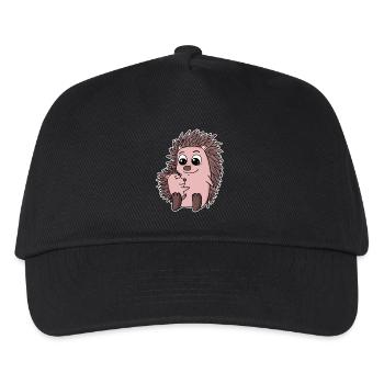 Famille hérisson - Hérisson avec bébé - Motif hérisson - Casquette de baseball Enfant - noir - Devant