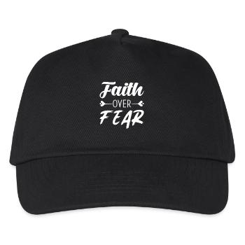 Faith over Fear - Kids’ Baseball Cap - black - Front