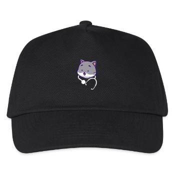 Stéthoscope mignon - Casquette de baseball Enfant - noir - Devant
