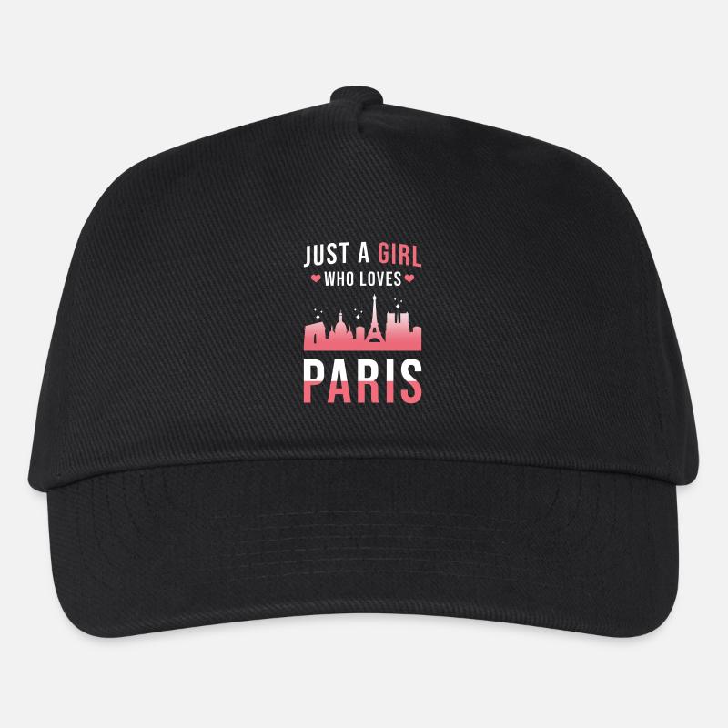 Paris - Kinder Basecap - Schwarz