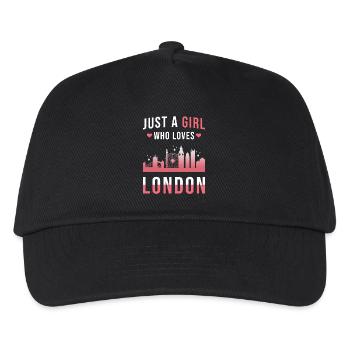 London - Kinder Basecap - Schwarz - Vorne