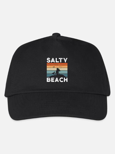 Salty Beach - Kinder Basecap - Schwarz