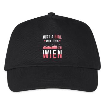 Wien - Kinder Basecap - Schwarz - Vorne