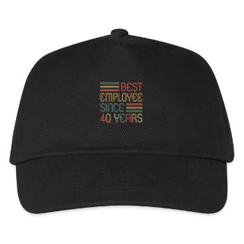 40 ans de service 40 ans de service - Casquette de baseball Enfant - noir - Devant