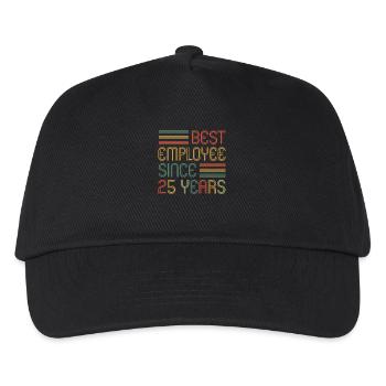 25 ans de service 25 ans de service - Casquette de baseball Enfant - noir - Devant