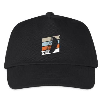 Paragliding Paraglider Pilot Vintage - Kids’ Baseball Cap - black - Front