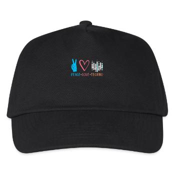 Techno - Casquette de baseball Enfant - noir - Devant