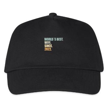 Best Wife since 2022 1st Wedding Anniversary - Kids’ Baseball Cap - black - Front