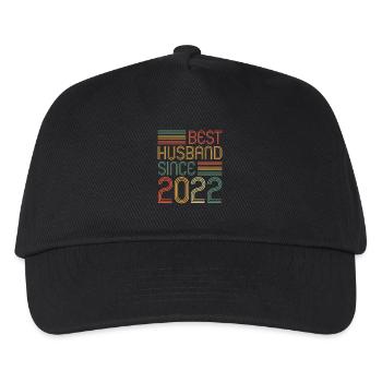 Best Husband since 2022 1st Wedding Anniversary - Kids’ Baseball Cap - black - Front