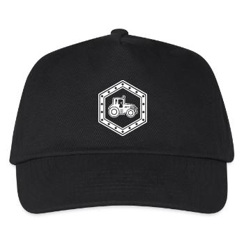 Tractor symbol to design yourself - Kids’ Baseball Cap - black - Front