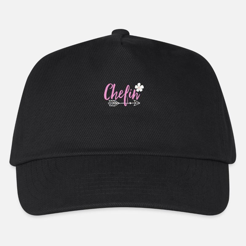 Chefin - Kinder Basecap - Schwarz