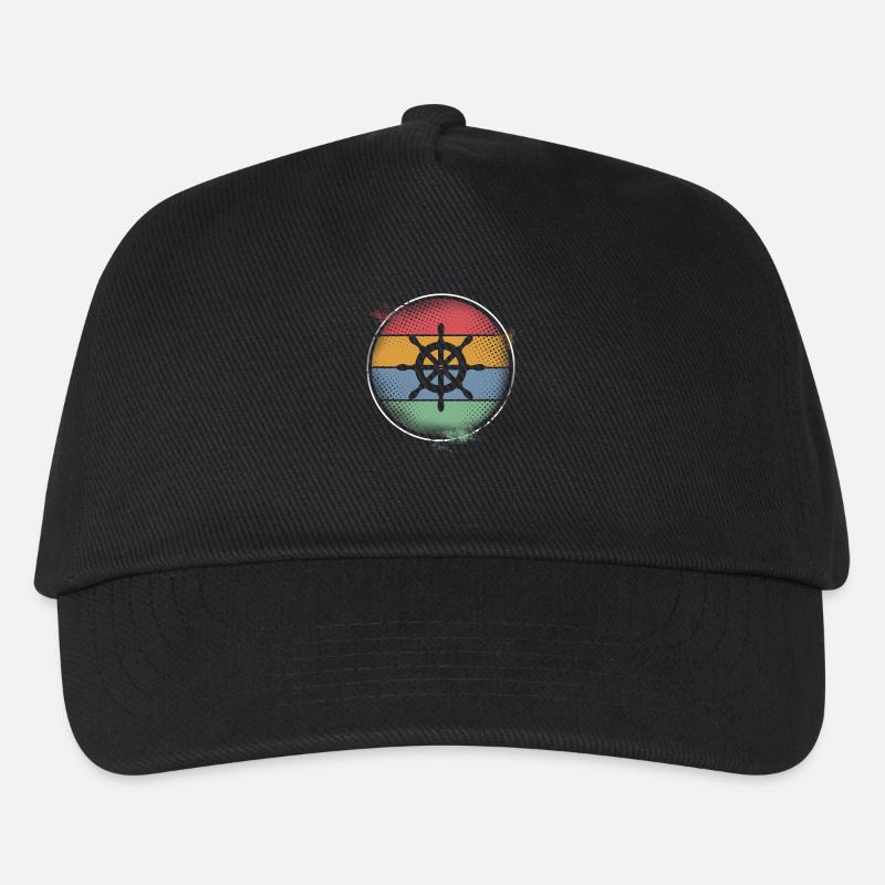 Steuerrad - Kinder Basecap - Schwarz