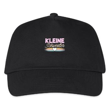 Kleine Schwester - Kinder Basecap - Schwarz - Vorne
