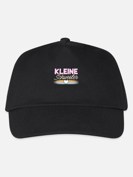 Kleine Schwester - Kinder Basecap - Schwarz