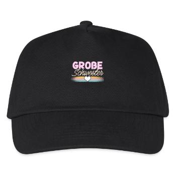Große Schwester - Kinder Basecap - Schwarz - Vorne