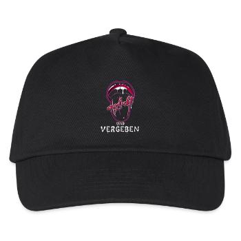 Verliebt - Kinder Basecap - Schwarz - Vorne