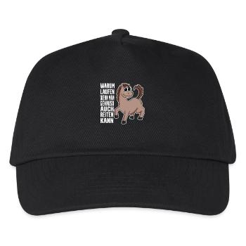 Pferd Pferde Hauspferd - Kinder Basecap - Schwarz - Vorne