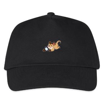 Erdmännchen Detektiv Lupe - Kinder Basecap - Schwarz - Vorne