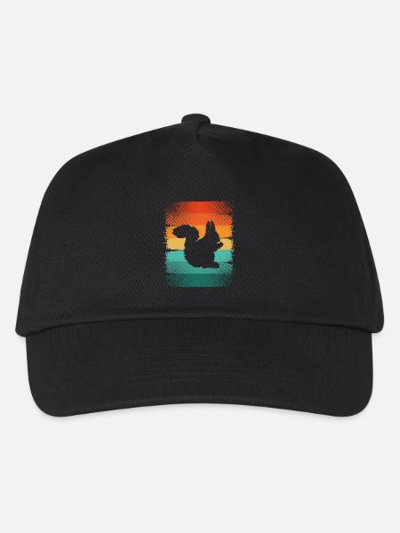 Eichhörnchen - Kinder Basecap - Schwarz