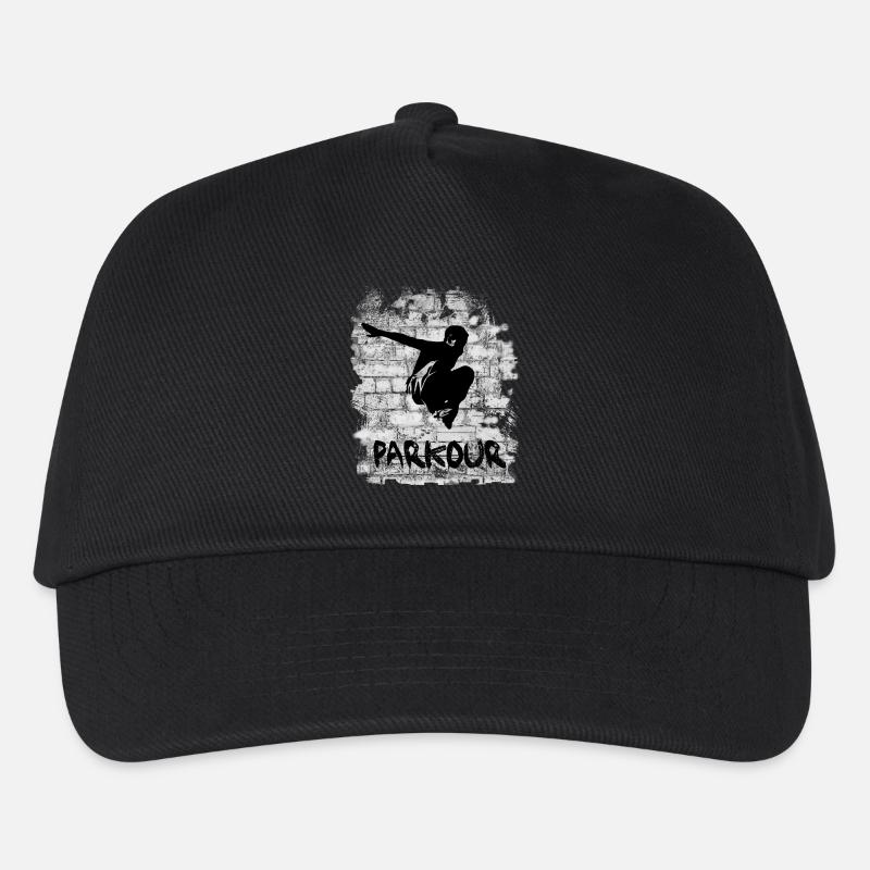 Parkour - Kinder Basecap - Schwarz