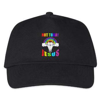 Not today Jesus - Kinder Basecap - Schwarz - Vorne