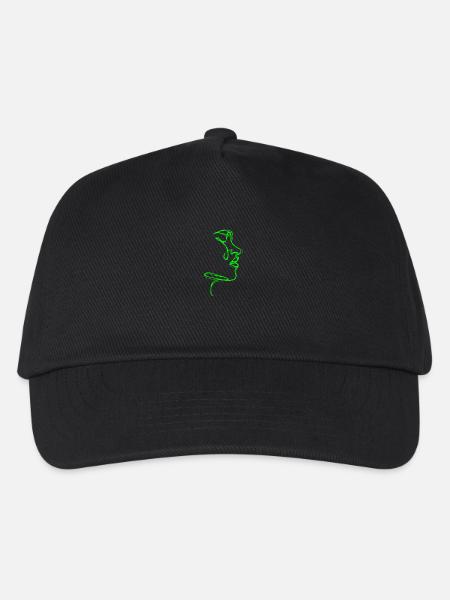 Visage Lineart - Casquette de baseball Enfant - noir
