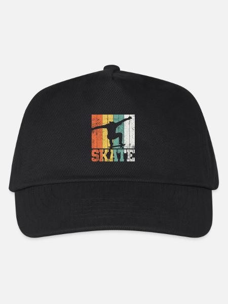 Skateboarden Skateboarder - Kinder Basecap - Schwarz