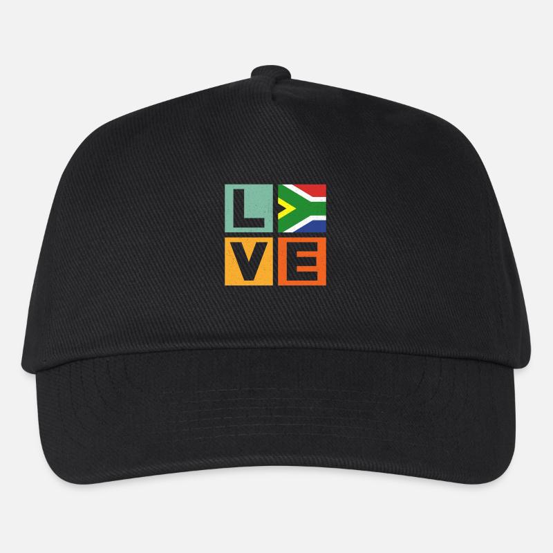 Südafrika Liebe - Kinder Basecap - Schwarz