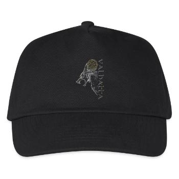 Valhalla Wolf Vegvisir Viking Runic Compass - Kids’ Baseball Cap - black - Front