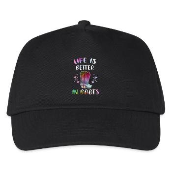 Cavalier Chevaux Pays - Casquette de baseball Enfant - noir - Devant