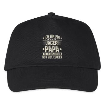 Jäger Vater Vatertag - Kinder Basecap - Schwarz - Vorne
