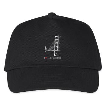 J’adore San Francisco Golden Gate Bridge Californie - Casquette de baseball Enfant - noir - Devant