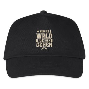 Holzfäller - Kinder Basecap - Schwarz - Vorne