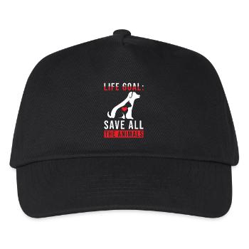 Animal Rescuer Gift - Kids’ Baseball Cap - black - Front