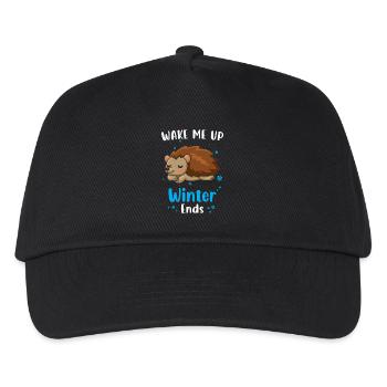 Wake me up when winter ends - Kids’ Baseball Cap - black - Front
