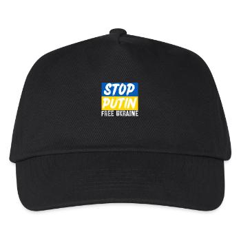 Stop Putin - Kids’ Baseball Cap - black - Front
