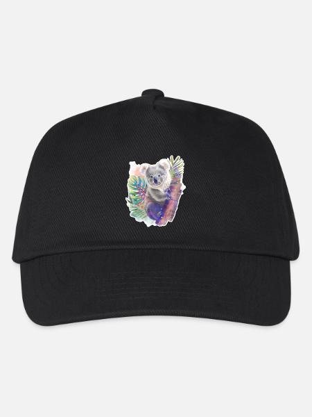 Koala | Koala Bär - Kinder Basecap - Schwarz