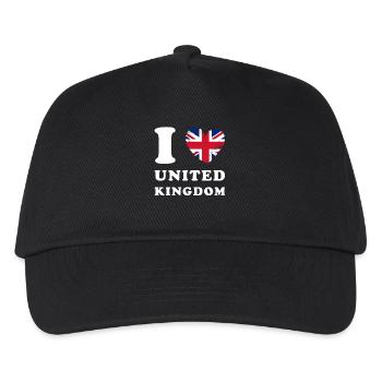 England I love United Kingdom - Kids’ Baseball Cap - black - Front