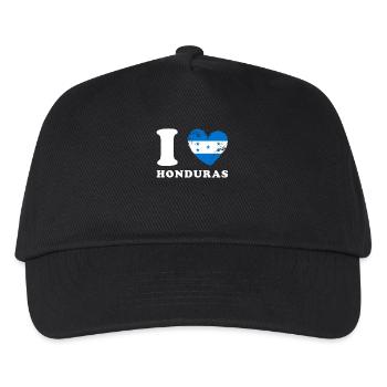 Ich liebe Honduras - Kinder Basecap - Schwarz - Vorne