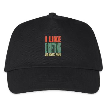 Drifting saying funny - Kids’ Baseball Cap - black - Front
