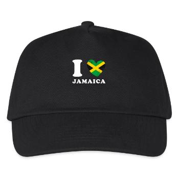 I love Jamaica - Kinder Basecap - Schwarz - Vorne